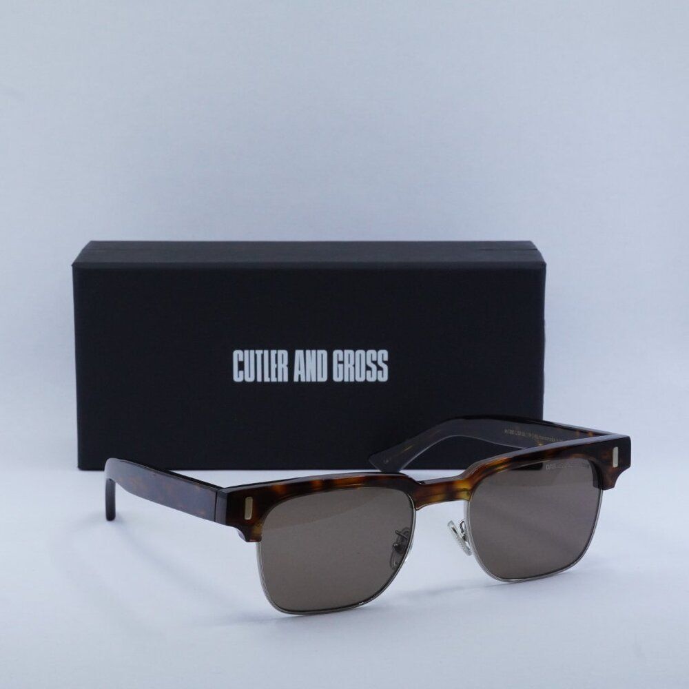 🕶️ New Cutler and Gross CG1332S 002 Sunglasses -Dark Turtle Frame, Brown Lenses - Picture 9 of 10